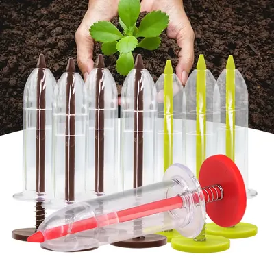 1PCS Farm Seed Syringe Manual Seeder Presses Out Seeds Easy And Fast Vegetable Fruit Plant Planting Gardening Tool Accessories
