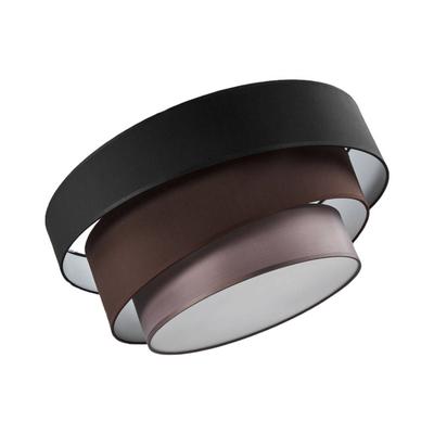 Deckenlampe aus Textil, schwarz