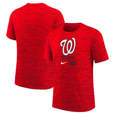 Washington Nationals Velocity T-Shirt mit großem Logo – Rot – Jugend Image
