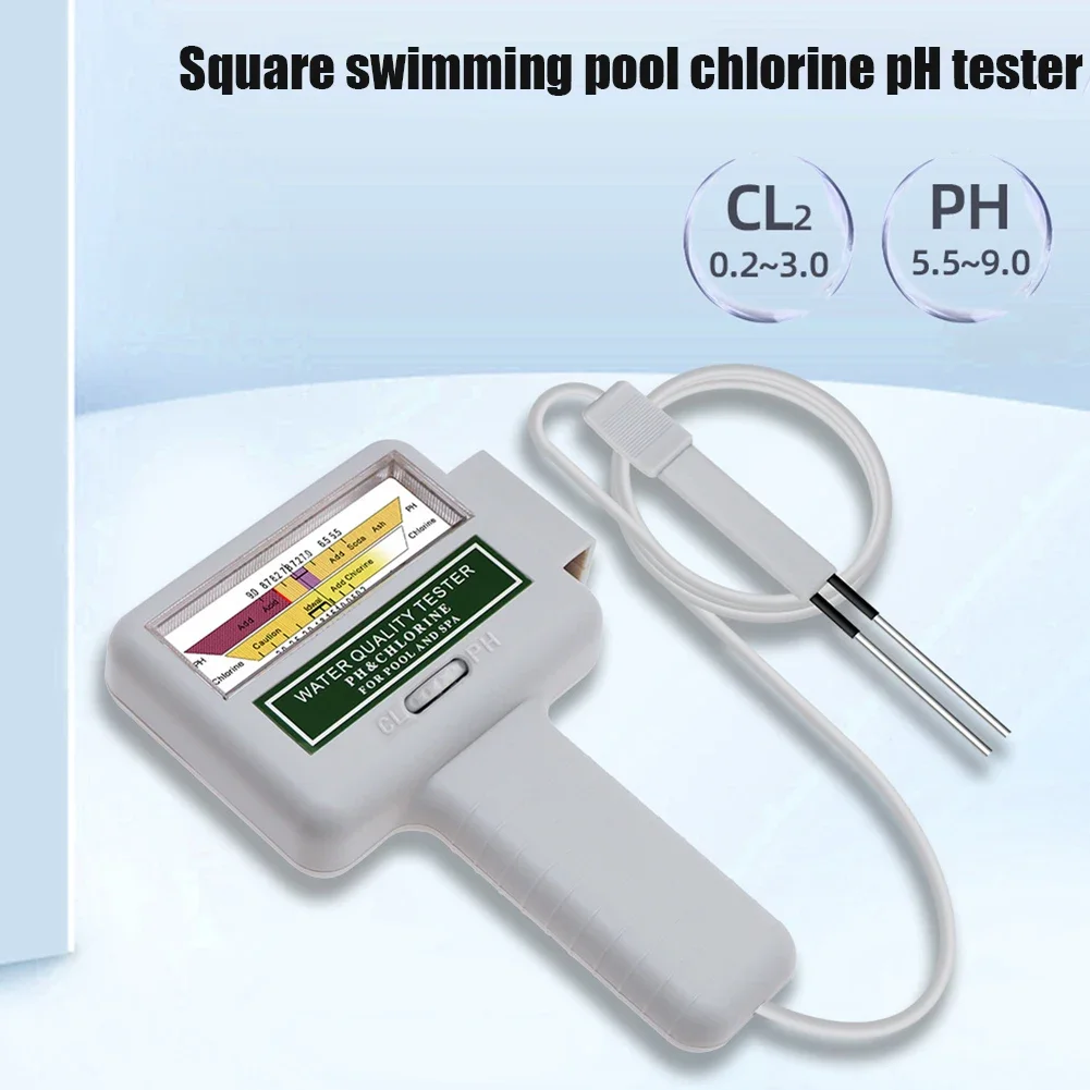 Chlor tester pH-Meter 2-in-1 Wasser monitor pH-Chlor-Meter tragbare hochpräzise einfach zu bedienende Spa-Schwimmbäder Checker Image