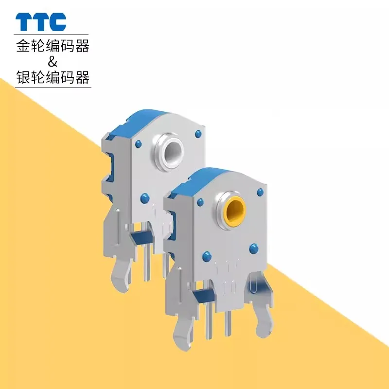TTC Staubdichter Decoder 7/8/9/10/11/12/13/14/15/16 mm Rotary Mouse Scroll Gold Silber Rad Encoder 1,74 mm Loch 20-40 g für PC-Maus Image