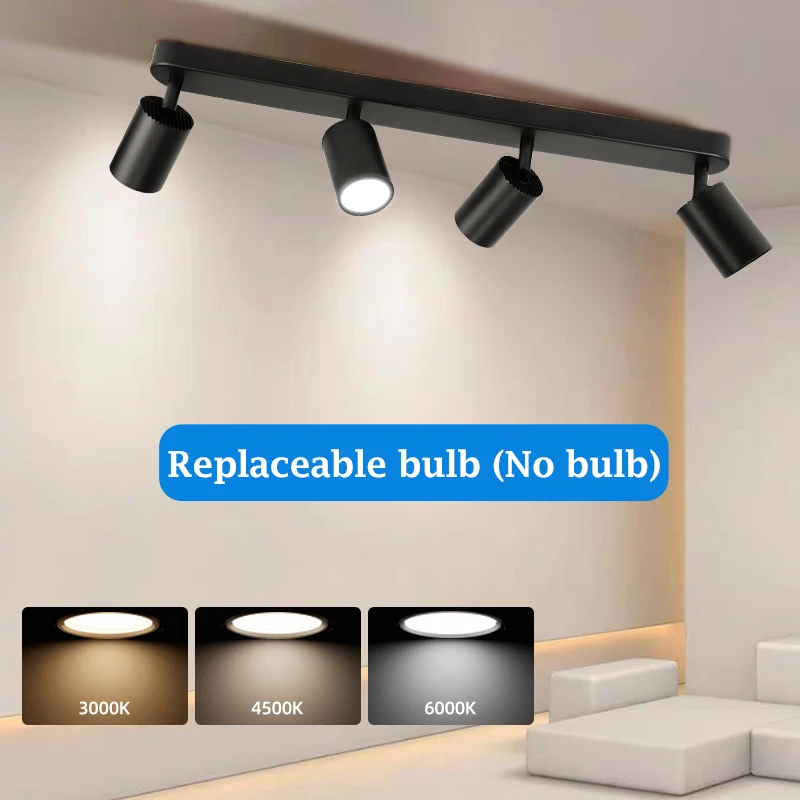 Led Anhänger lampe GU10 Decke Scheinwerfer für Wohnzimmer Einstellbare Kronleuchter Küche Track Spot Licht Esszimmer Decke Lampe