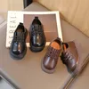 Frühling Kinder Lederschuhe Unisex Licht Kleinkind Kinder Freizeit schuhe elegant schwarz braun