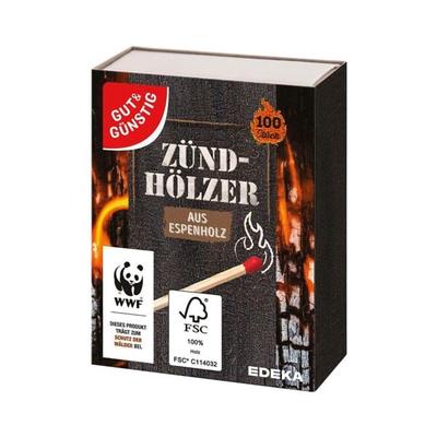 Gut und Günstig 3er-Pack Zündhölzer je 100 Stück