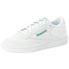 Sneaker REEBOK CLASSIC "CLUB C", Gr. 34,5, weiß (weiß, glegrn, vecblu), Synthetik, sportlich, Schuhe