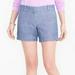 J. Crew Shorts | J. Crew Factory Chambray Shorts Style B9356 Size 8 | Color: Blue/Gray | Size: 8