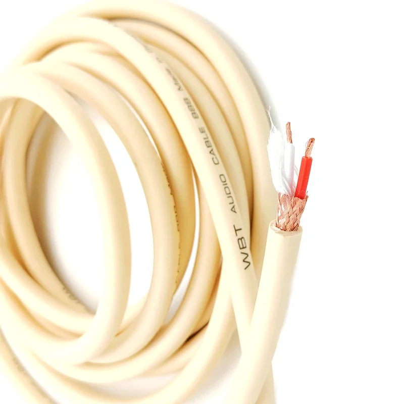 Wbt 888 kabel 2-adrig ofc rca signal leitung xlr symmetrisches kabel lautsprecher kabel home theater center surround wire audio verlängerung kabel Image