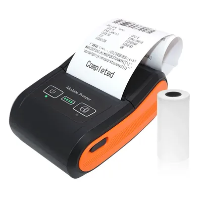 Tragbarer Beleg drucker 58mm Mini-Thermo druck Wireless BT USB-Anschluss 203dpi Mobiler Drucker mit 2 Zoll Thermopapier