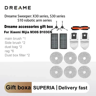 Original-Geschenkbox für Xiaomi Mijia M30S D103CN Dreame X30 Ultra, X30 Pro Hauptseitenbürste Filter Image