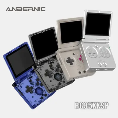 ANBERNIC RG35XXSP Retro-Handheld-Spielekonsole, 3,5-Zoll-IPS-Bildschirm, 3300-mAh-Akku, unterstützt Image