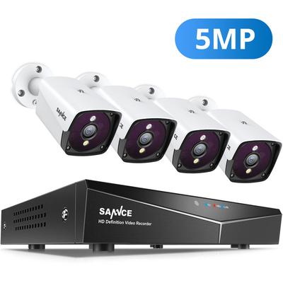 Sannce - 4CH 5MP xpoe Video Sicherheitssystem 5MP Outdoor Wasserdichte Infrarot Nachtsicht ip Image