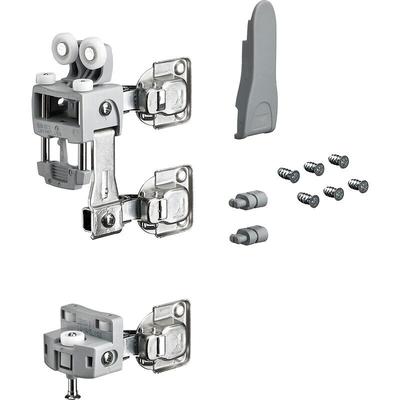 Hettich - WingLine l, Laufteilset mit unterer Führung ohne Schließautomatik, 25 kg, grau, rechts Image