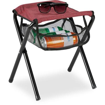 Klapphocker, mit Tasche, bis 120 kg belastbar, faltbar, leicht, Campinghocker HxBxT: 39 x 29 x 35 Image