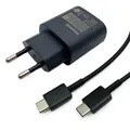 Samsung A54 Usb Tipo C 25W Caricatore di ricarica super veloce PD Cavo adattatore di alimentazione da parete UE per Galaxy S23 S22 S24 FE s21Plus A55 A14