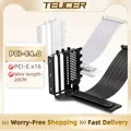 TEUCER L-Z3 PCI-E3.0 Scheda grafica Staffa di montaggio verticale 200mm PCI-E 4.0x16 Supporto per cavo di prolunga Kit staffa di montaggio GPU