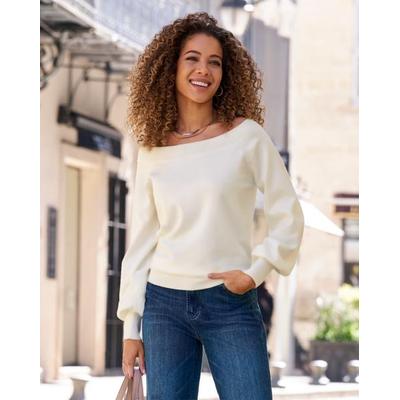 Boston Proper - Off White - Lightweight Slouchy Sweater - XL