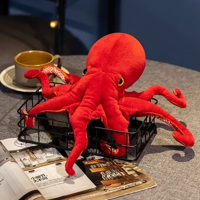 40cm75cm Lifelike Octopus Plush Toy Stuffed Simulation Sea Animal Plush Toys Red Octopus Dolls &