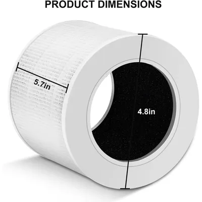 Air Purifier Filter High Efficiency HEPA Activated Carbon Filter Set Replacement Compatible For LEVOIT-Core Mini/Mini-RF