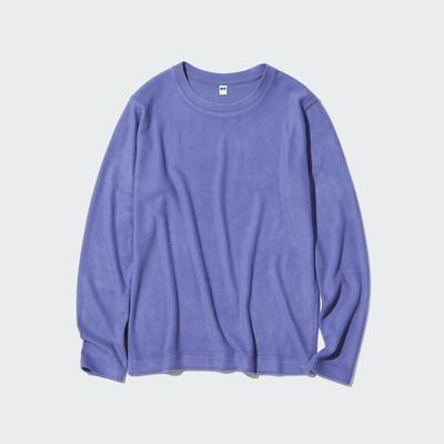 Uniqlo - Heattech Fleece Crew Neck - Purple - XS