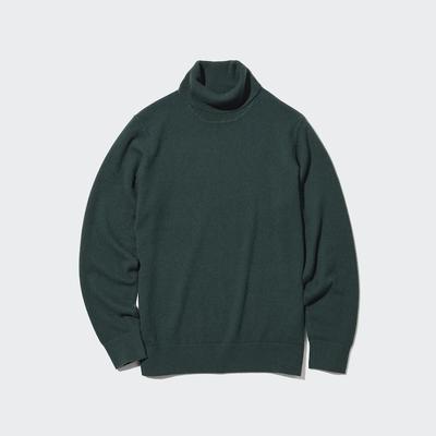 Uniqlo - Cashmere Turtleneck Jumper - Green - L