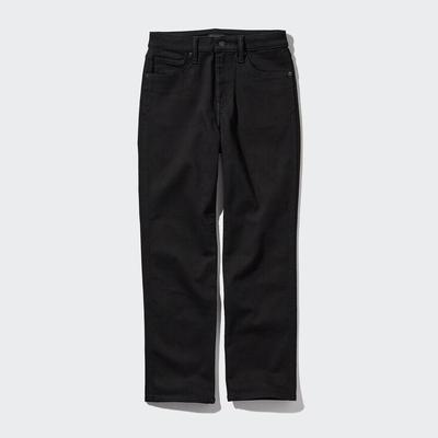 Uniqlo - Cotton Slim Fit Straight Ankle Jeans - Black - 27inch