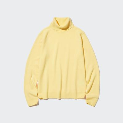 Uniqlo - Cashmere Turtleneck Jumper - Yellow - XS