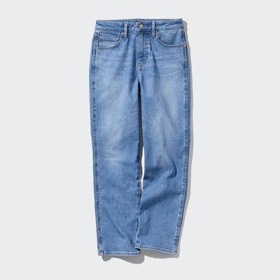 Uniqlo - Cotton Slim Fit Straight Ankle Jeans - Blue - 24inch