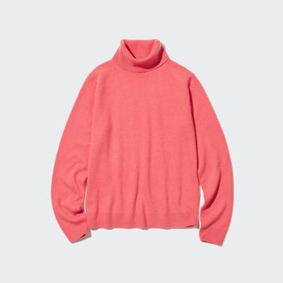 Uniqlo - Cashmere Turtleneck Jumper - Pink - XS
