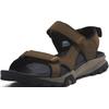 Sandale TIMBERLAND "Lincoln Peak 2 STRAP SANDAL", Gr. 43, braun, Leder, sportlich, Schuhe, mit Klettverschluss