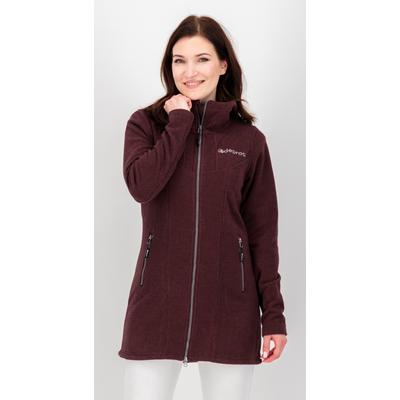 Fleecejacke DEPROC ACTIVE "GLORY APRIL", Damen, Gr. 36/38 (M), lila (berry), 100% Polyester, sportlich, figurbetont, Langarm gerader Abschluss, Jacken, mit 2-Wege-Reißverschluss Image