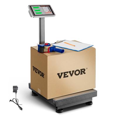 VEVOR Computing Digital Platform Scale Tare for Boxes, Luggages, FCC Listed - 660 lbs Load