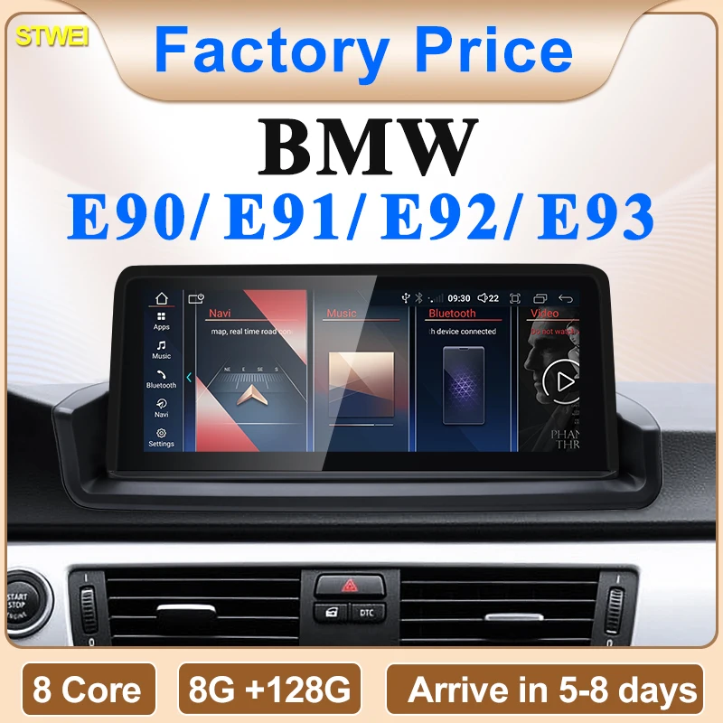 STWEI nouveau système Android sans fil Carplay AUTO ID6 ID7 ID8 UI pour BMW série 3 E90 E91 E92 E93 GPS lecteurs vidéo de voiture GPS NAVI