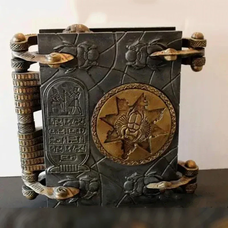 Clé de Hamunaptra, accessoire pour la momie, livre des morts, cadeau de pâques, peut être ouvert, boîte à livres, décorations pour la maison