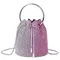 Sac seau a w pour femmes, sac seau incrusté de diamants, mode dîner, luxe, épaule unique, sacs à main de styliste, 2024