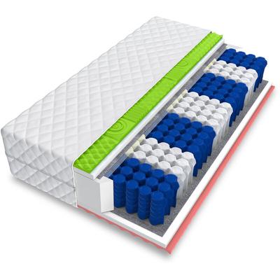 Matratze pax 7 Zonen 180x200 H3 Hybrid foam Visco Taschenfederkern 21 cm neu Image