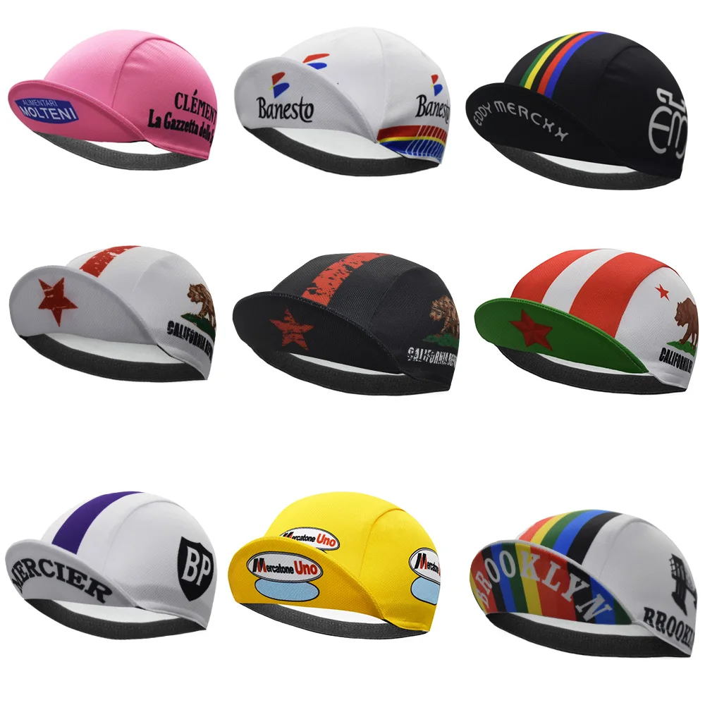 Chapeau de cyclisme rétro pour hommes et femmes, casquettes de vélo, séchage rapide, respirant, sports de plein air, unisexe, casquette californienne, plusieurs