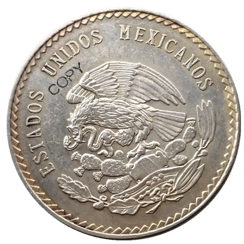 Uncirculated 1947 oder 1948 Mexiko 5 Pesos versilberte ausländische Kopiermünzen Image