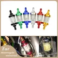 8mm CNC Moto Gas Carburante Benzina Filtro Olio Accessori Moto Per ATV Pit Bike Auto Moto Coppa Olio Accessori Universali