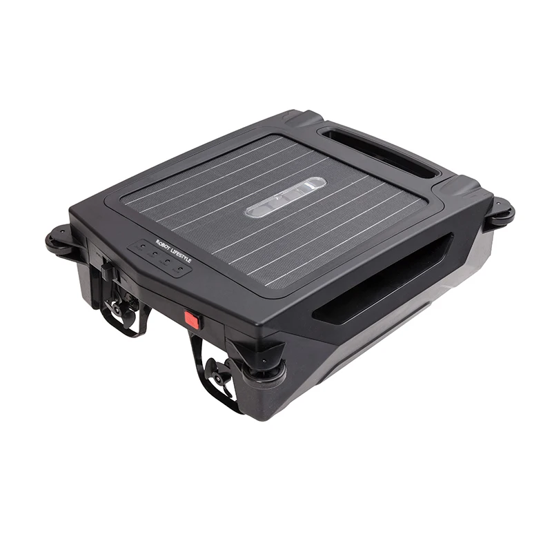Écumeur de surface de piscine robotique, nettoyeur de piscines, brosse de livres de panneaux solaires, batterie au lithium 2500mAh