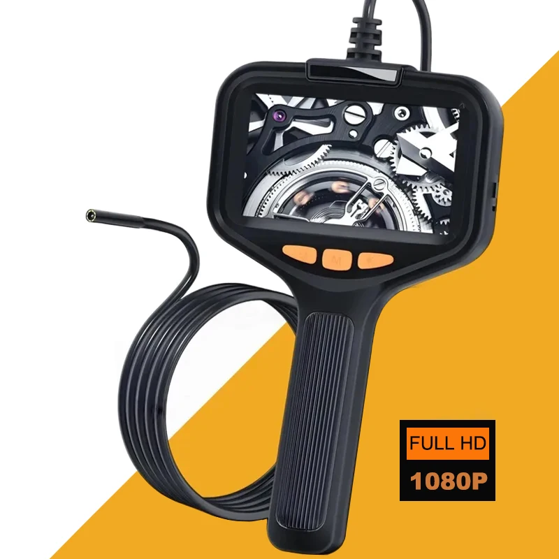 4.3 ''hand gehaltene ips bildschirm endoskop kamera hd1080p split design starres kabel austauschbare wasserdichte industrielle endoskop kamera Image