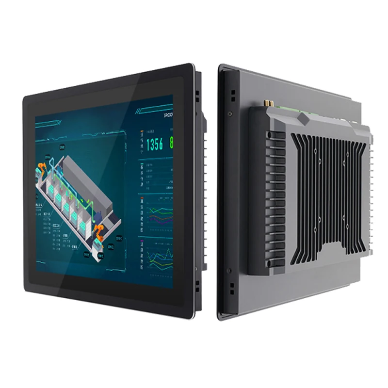 Mini ordinateur PC industriel tout-en-un, panneau avant étanche intégré, 10.4 pouces, 15 pouces, 12 pouces, Core i3, puzzles, écran tactile capacitif, Win10
