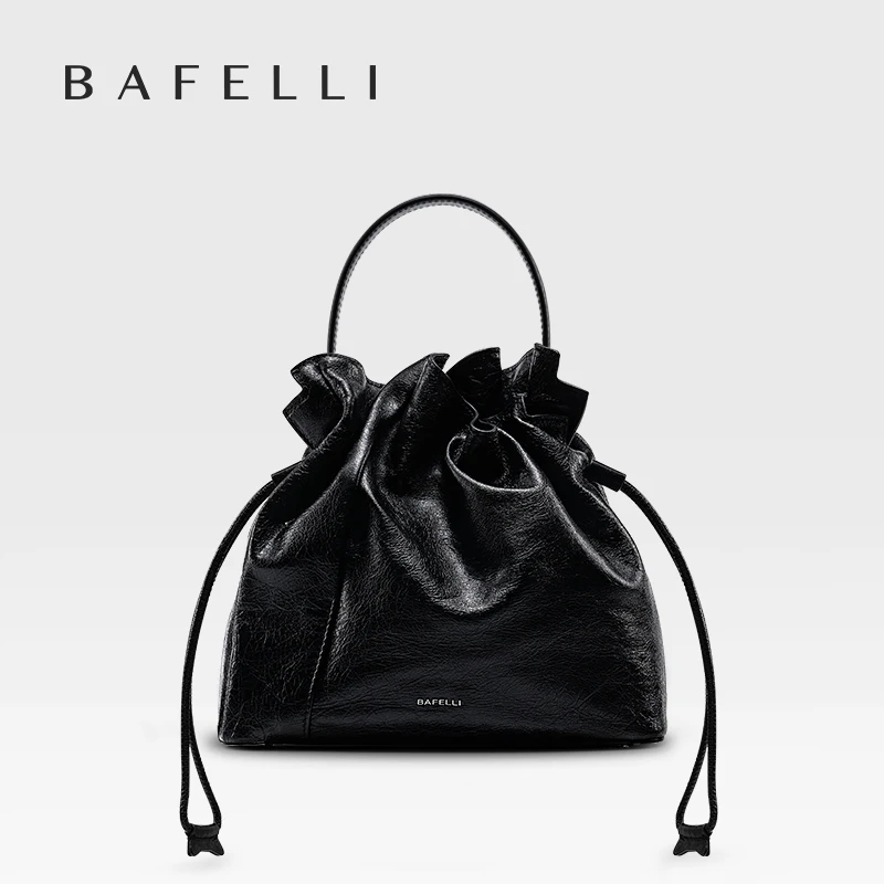 BAFELLI 2025 nouveau sac pour femmes en cuir décontracté seau sacs à main pour femme tendance mode SHOPPER sac à main marque de luxe épaule