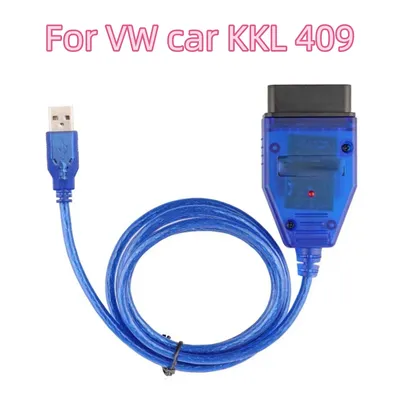 best KKL 409 diagnostic tool ForVAG OBD2 Diagnostic Scanner forV-W/A-udi/S-eat car Diagnostic Blue