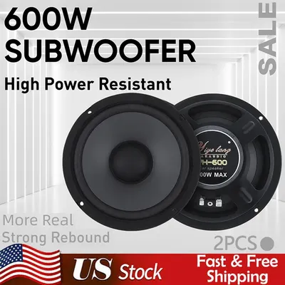 6 Inch Car Speakers 600W Car Round Coaxial Speaker Car Audio Speaker Universal Automotive Audio Full