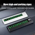 1 pz Car Styling targa di parcheggio temporanea numero di telefono nero/bianco Auto numero di telefono carta carta adesivo per Auto luminoso