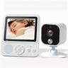 Monitor with Voice Intercom and Temperature Display Live Monitoring HD Video Baby Monitor Camera Cry Alert Camera