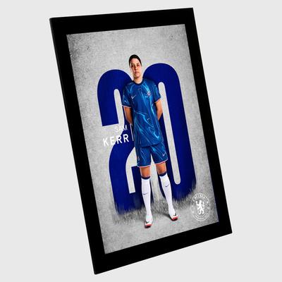 Chelsea Sam Kerr 2024-25 Druck - Glasrahmen - 8 x 6 Zoll Image