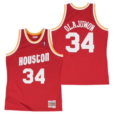 Houston Rockets Hakeem Olajuwon Hardwood Classics Road Swingman-Trikot – Herren Image