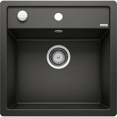 Granitspüle BLANCO "DALAGO 5-F", schwarz, B:50cm H:19cm T:51cm, Verbundwerkstoff, Küchenspülen, erhältlich in mehreren Farben