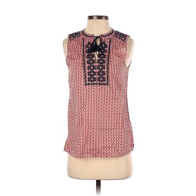 J.Crew Factory Store Sleeveless Blouse: Red Tops - Women's Size 00